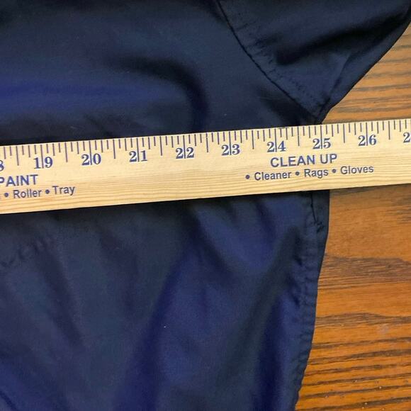 Zero Restriction Jacket Mens Medium Navy Blue Pullover Golf Windbreaker 1/4 Snap - Picture 12 of 15